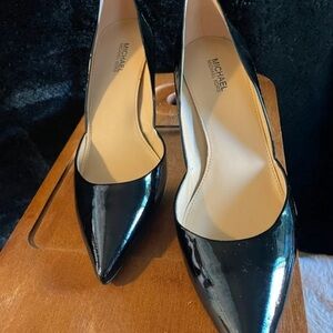 Michael Kors Black Patent Pointed Toe Pumps